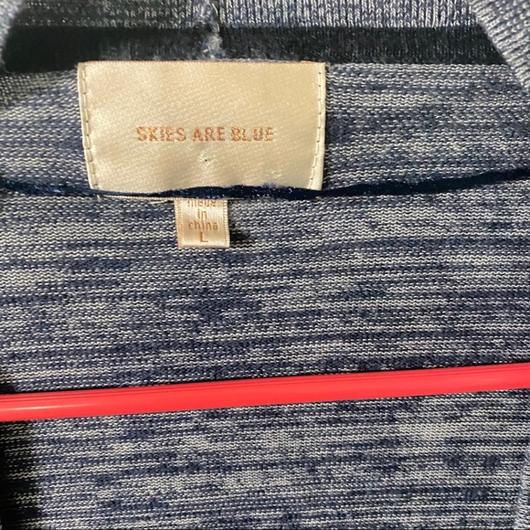 Skies Are Blue marled open front cardigan size L - Picture 2 of 7